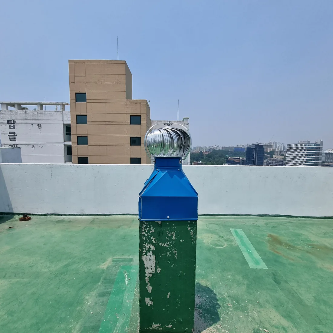 서울 강북구 미아동 옥상 환풍기 300파이 벤츄레이터 동체+좌대 교체 시공 후