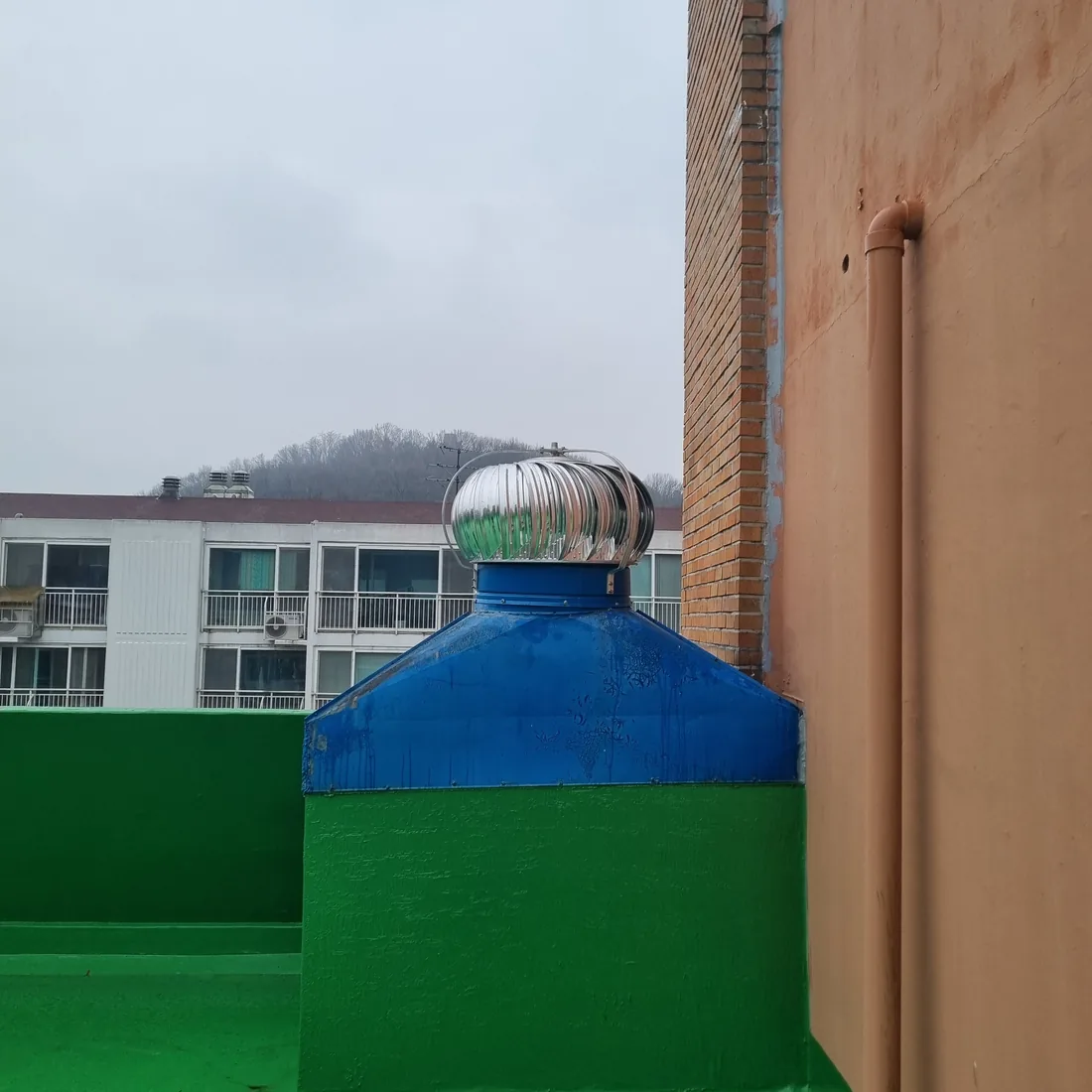 서울 성북구 정릉동 옥상 환풍기 600파이 벤츄레이터 동체 교체 시공 후